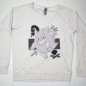 Pokemon Cream Crewneck Sweater with Graphic